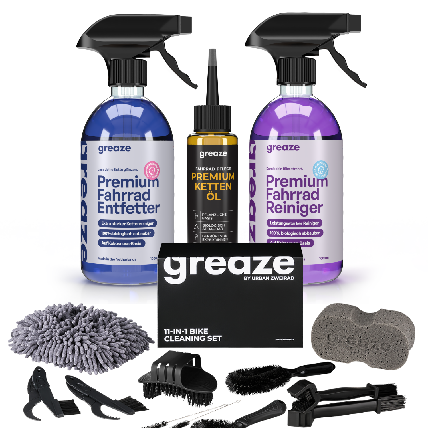 Fahrrad Reinigungsset Kettenöl