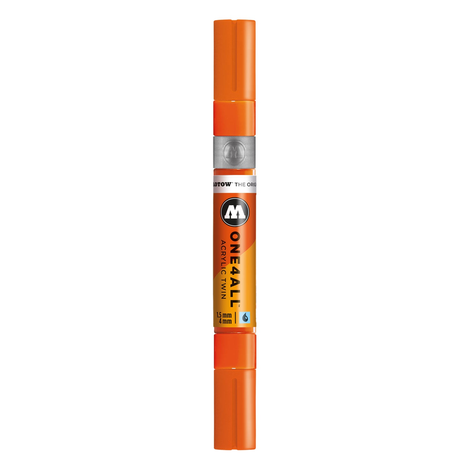 orangener Acrylmarker // ONE4ALL TWIN Marker // hochdeckend und UV-beständig