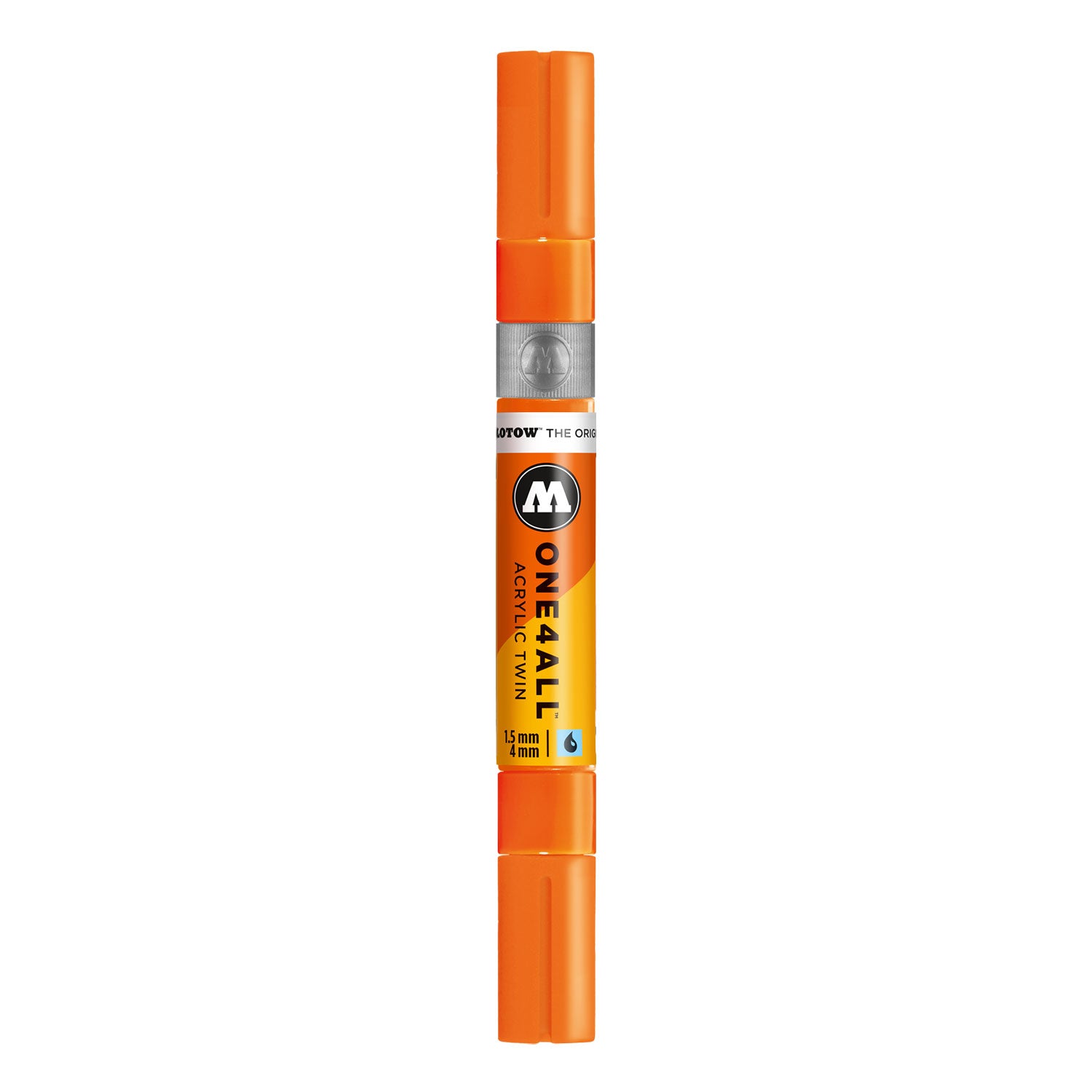 orangener Acrylmarker // ONE4ALL TWIN Marker // hochdeckend und UV-beständig